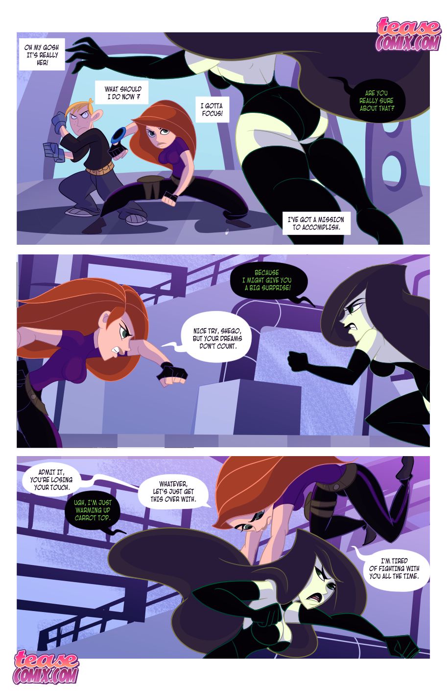 Kinky Possible – A Villain’s Bitch Remastered (Kim Possible) [Tease Comix] 2 . Kinky Possible - Chapter 2 (Kim Possible) [Tease Comix] – page 3