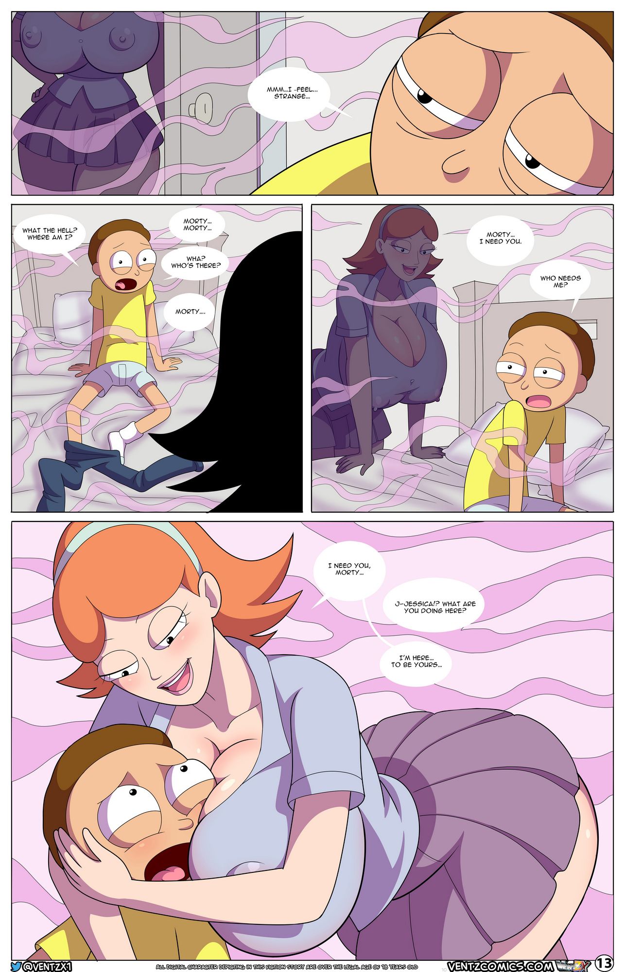 Morty Experiment #9 (Rick and Morty) [Arabatos] 1 . Morty Experiment #9 - Chapter 1 (Rick and Morty) [Arabatos] – page 14