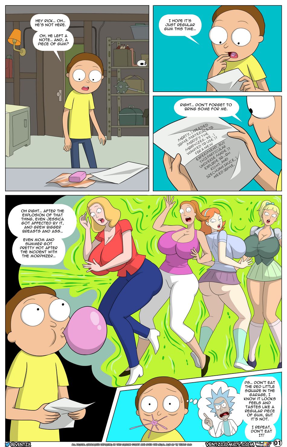 Morty Experiment #9 (Rick and Morty) [Arabatos] 1 . Morty Experiment #9 - Chapter 1 (Rick and Morty) [Arabatos] – page 2