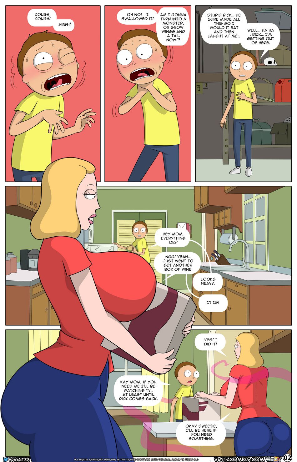 Morty Experiment #9 (Rick and Morty) [Arabatos] 1 . Morty Experiment #9 - Chapter 1 (Rick and Morty) [Arabatos] – page 3