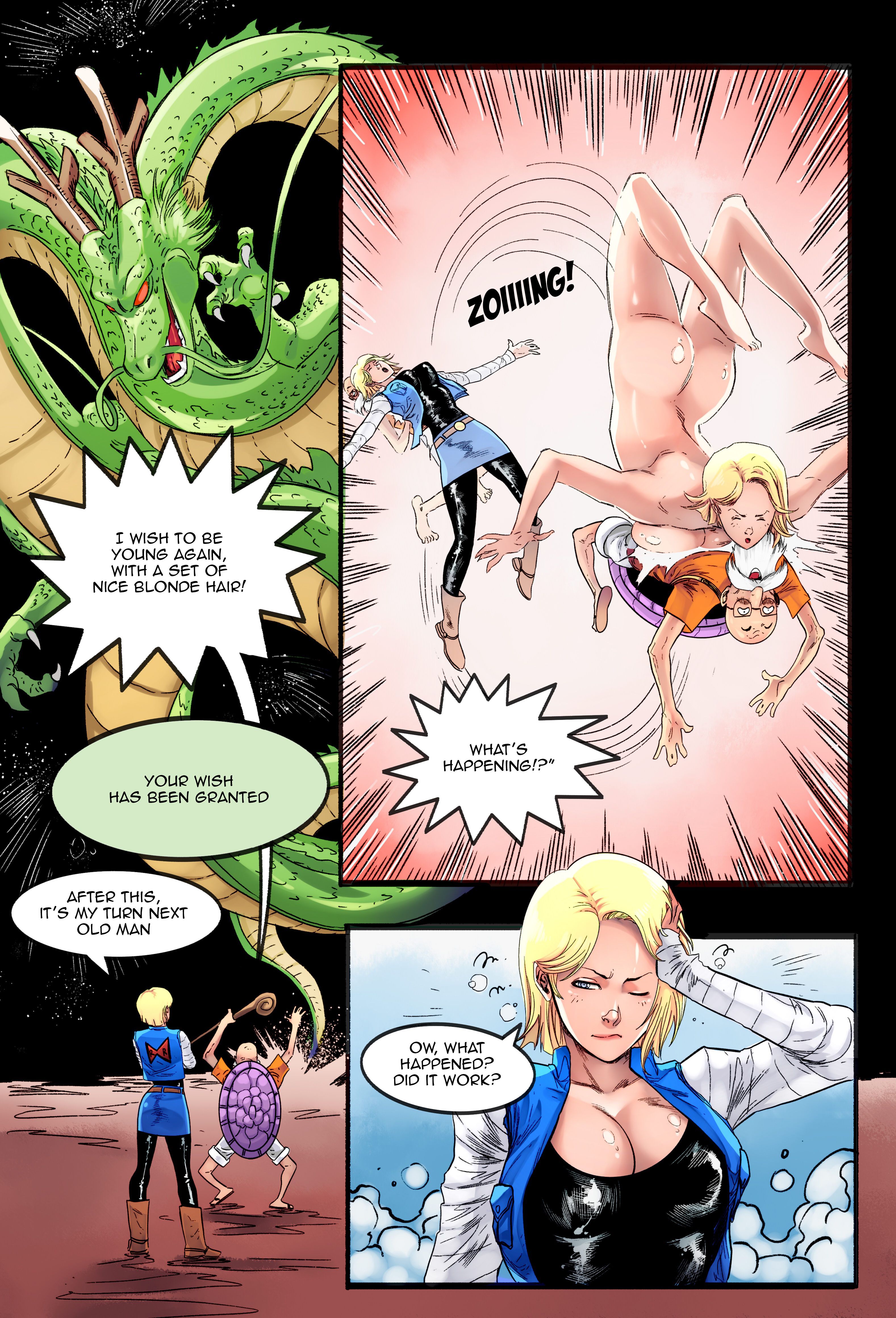 An Unexpected Wishful Swap! (Dragon Ball Z) [TSFSingularity] 1 . An Unexpected Wishful Swap!  - Chapter 1 (Dragon Ball Z) [TSFSingularity] – page 2