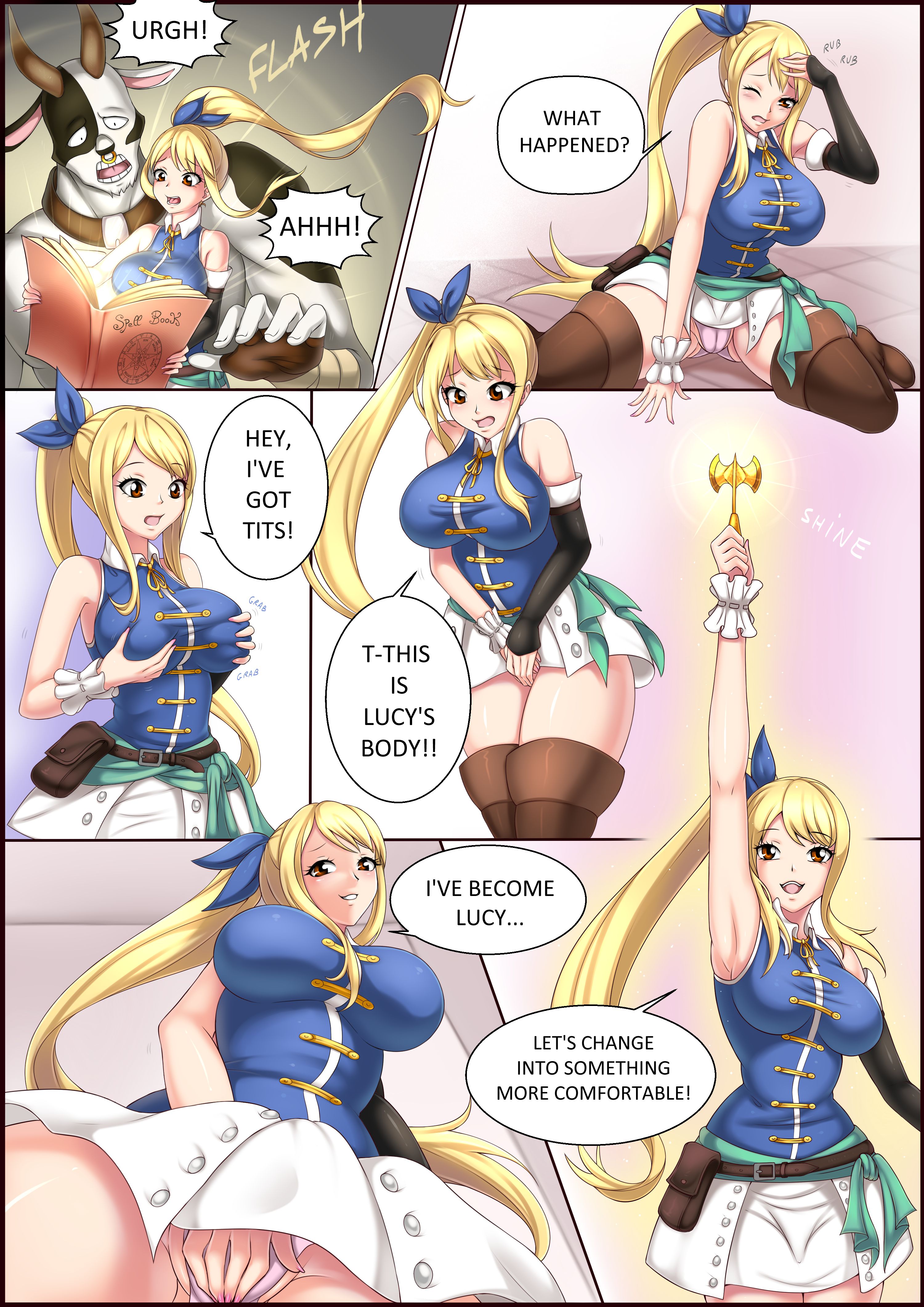 Lucy gets swapped with Taurus (Fairy Tail) [TSFSingularity] 1 . Lucy gets swapped with Taurus - Chapter 1 (Fairy Tail) [TSFSingularity] – page 2