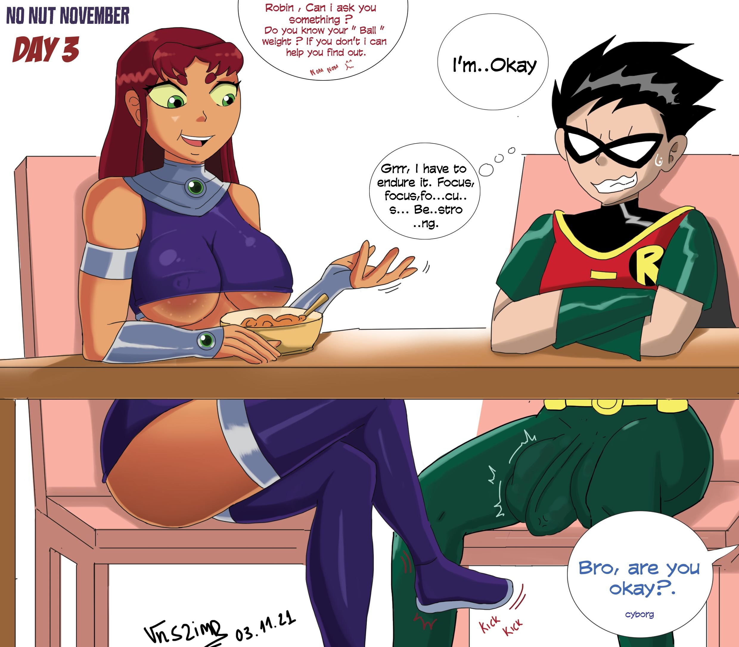 No Nut November (Teen Titans) [VN Simp] 1 . No Nut November  - Chapter 1 (Teen Titans) [VN Simp] – page 3