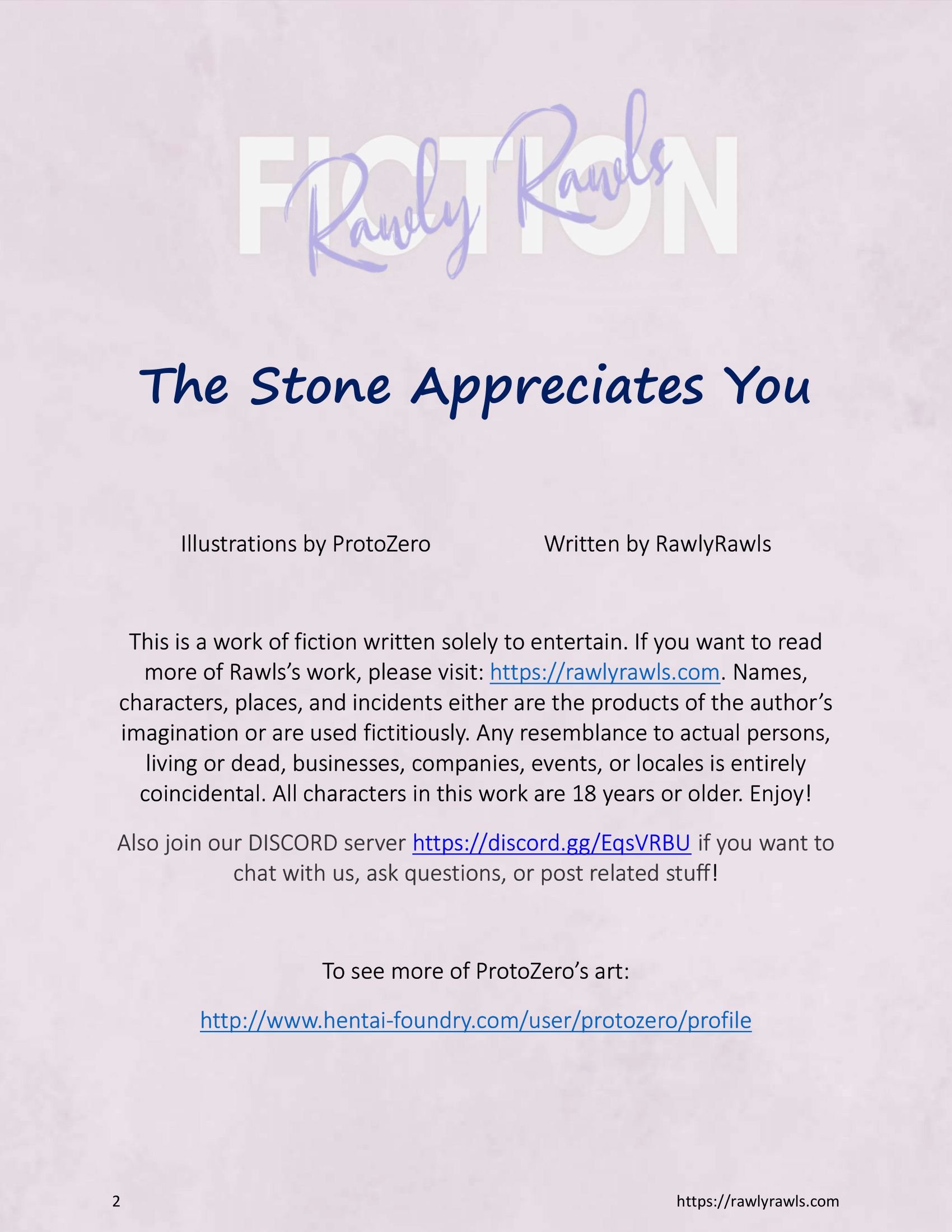The Stone Appreciates You [ProtoZero , RawlyRawls] 1 . The Stone Appreciates You - Chapter 1 [ProtoZero , RawlyRawls] – page 2
