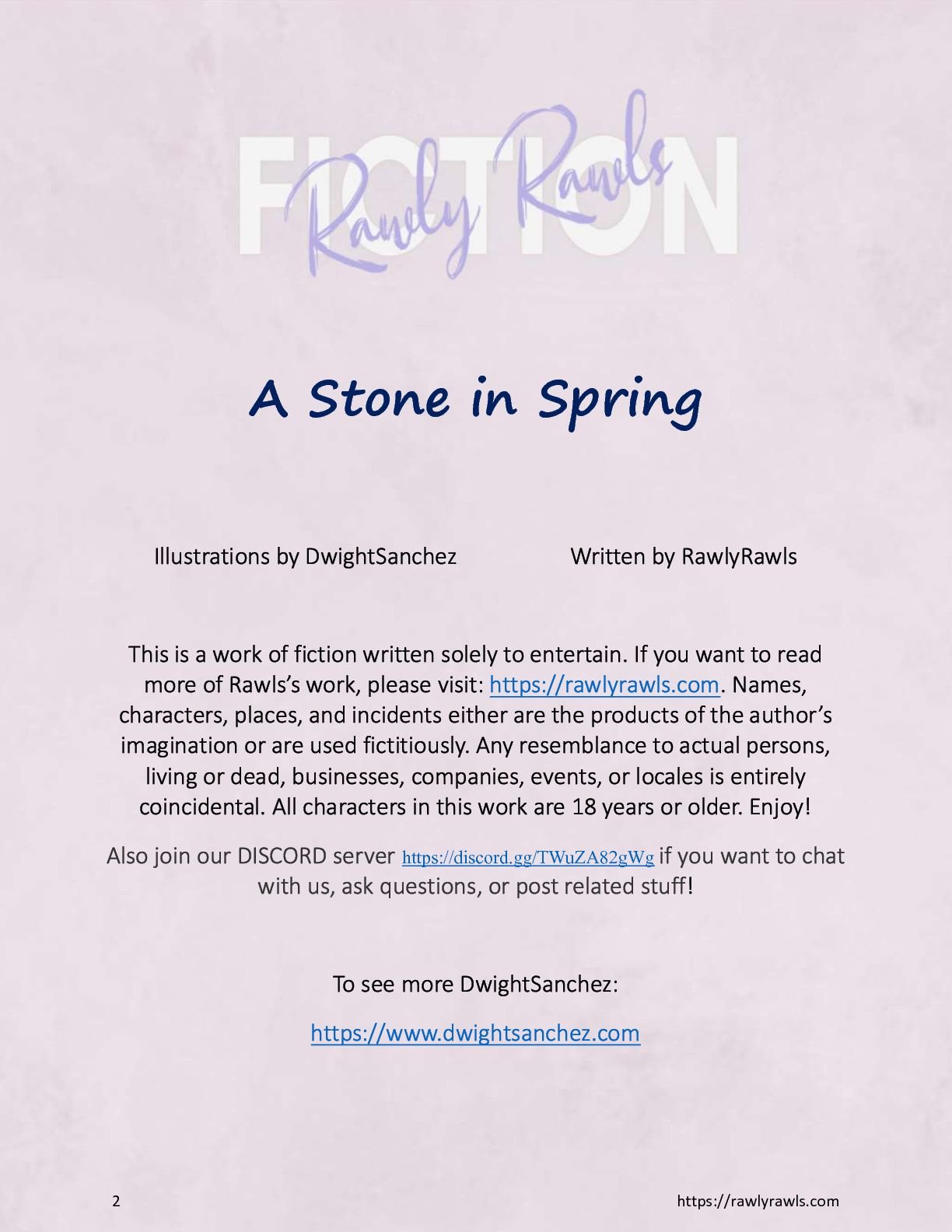 A Stone in Spring [DwightSanchez , RawlyRawls] 1 . A Stone in Spring - Chapter 1 [DwightSanchez , RawlyRawls] – page 2