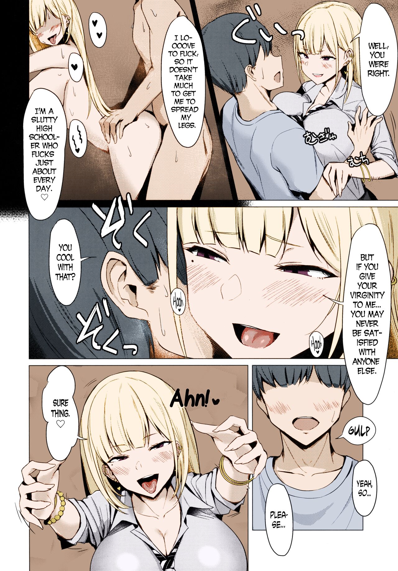 Fucking A Naughty High School Gyaru [Nanae] 1.5 . Fucking A Naughty High School Gyaru - Colored - Chapter 1 [Nanae] – page 3