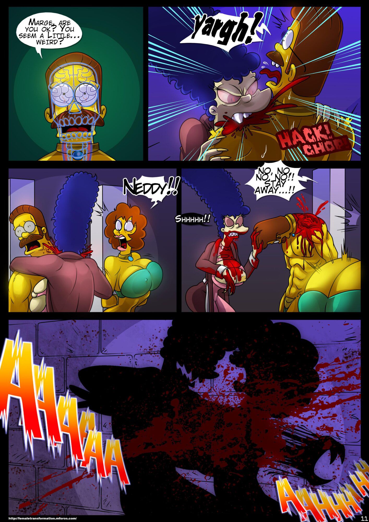 Treehouse Of Horror (The Simpsons) [KogeiKun] 4 . Treehouse Of Horror - Chapter 4 (The Simpsons) [KogeiKun] – page 13