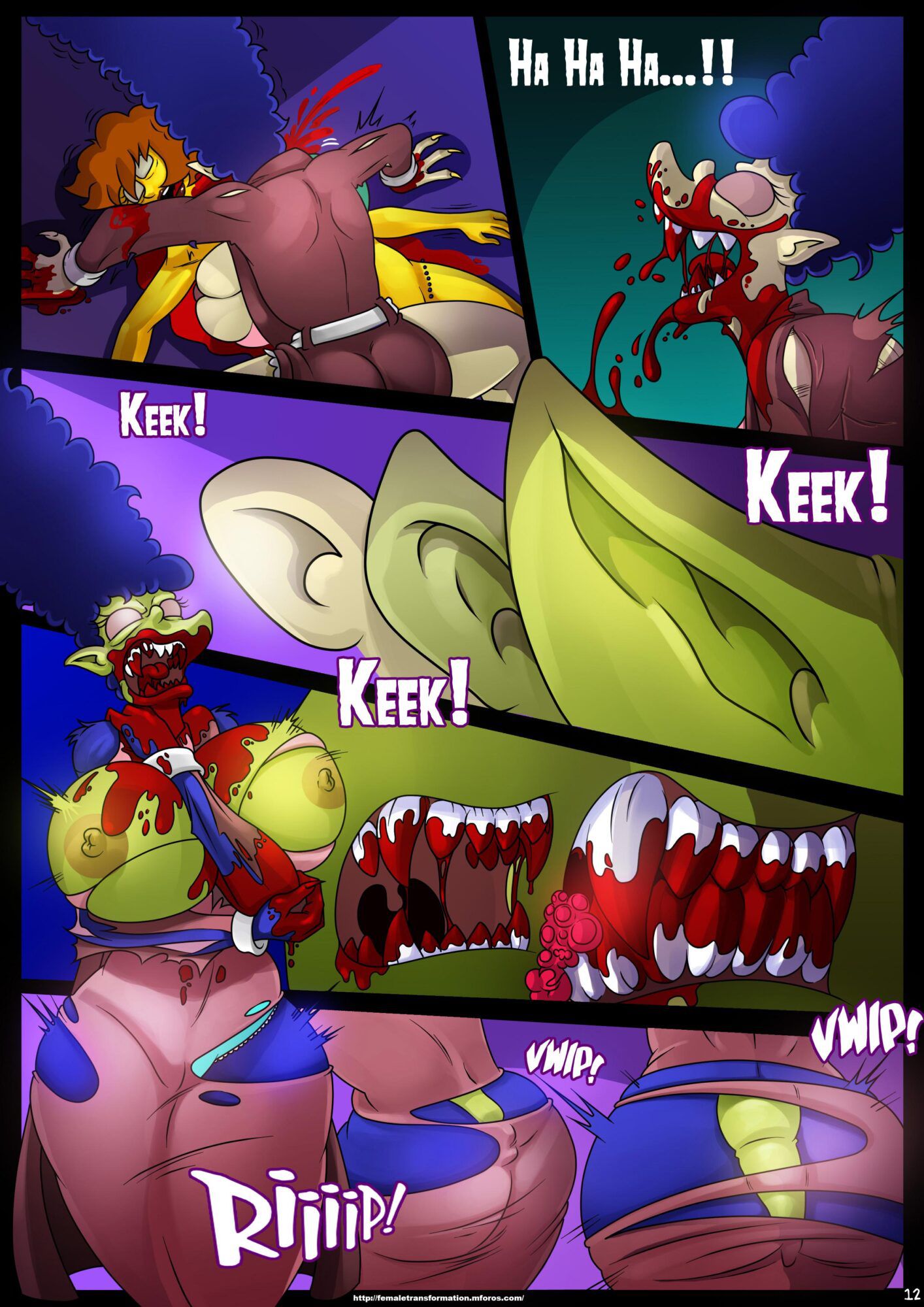 Treehouse Of Horror (The Simpsons) [KogeiKun] 4 . Treehouse Of Horror - Chapter 4 (The Simpsons) [KogeiKun] – page 14
