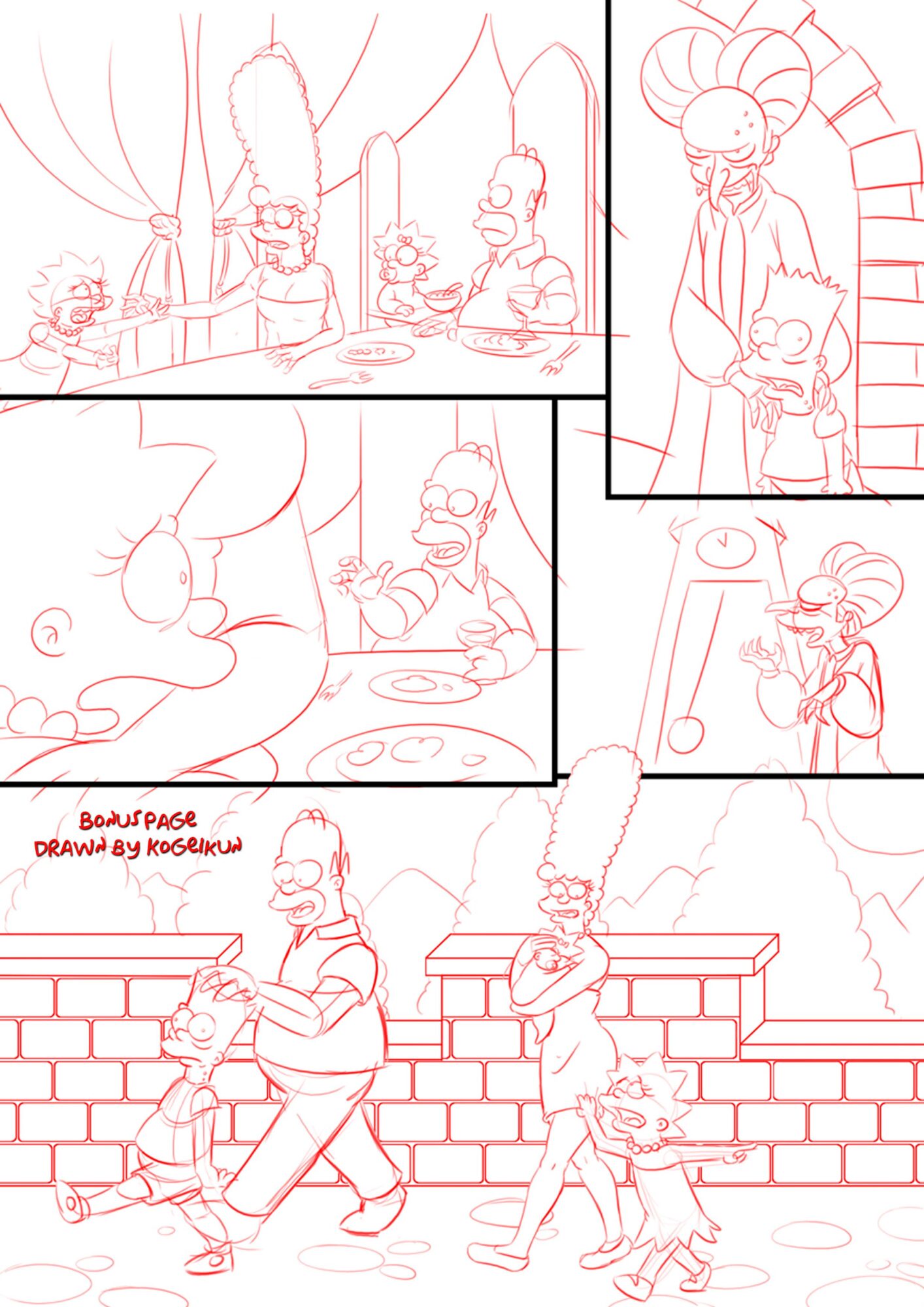 Treehouse Of Horror (The Simpsons) [KogeiKun] 4 . Treehouse Of Horror - Chapter 4 (The Simpsons) [KogeiKun] – page 34