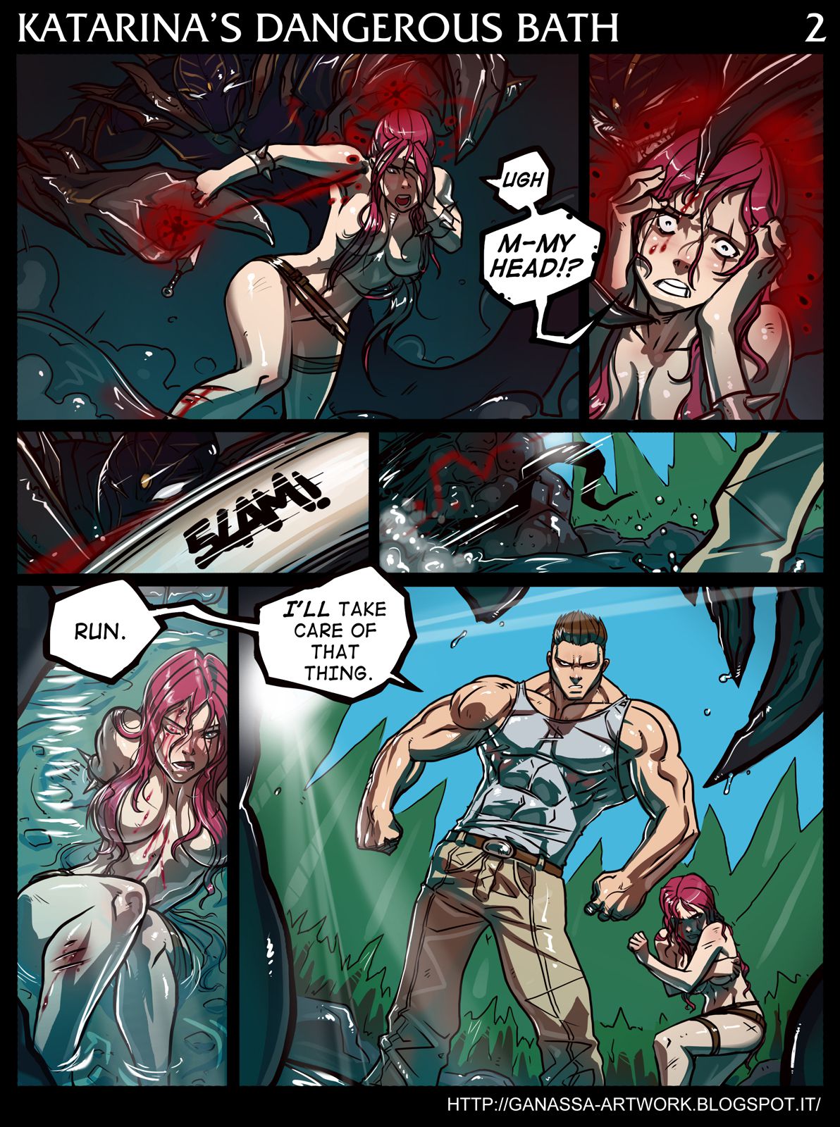 Katarina’s Dangerous Bath (League of Legends) [Ganassa] 1 . Katarina's Dangerous Bath  - Chapter 1 (League of Legends) [Ganassa] – page 2