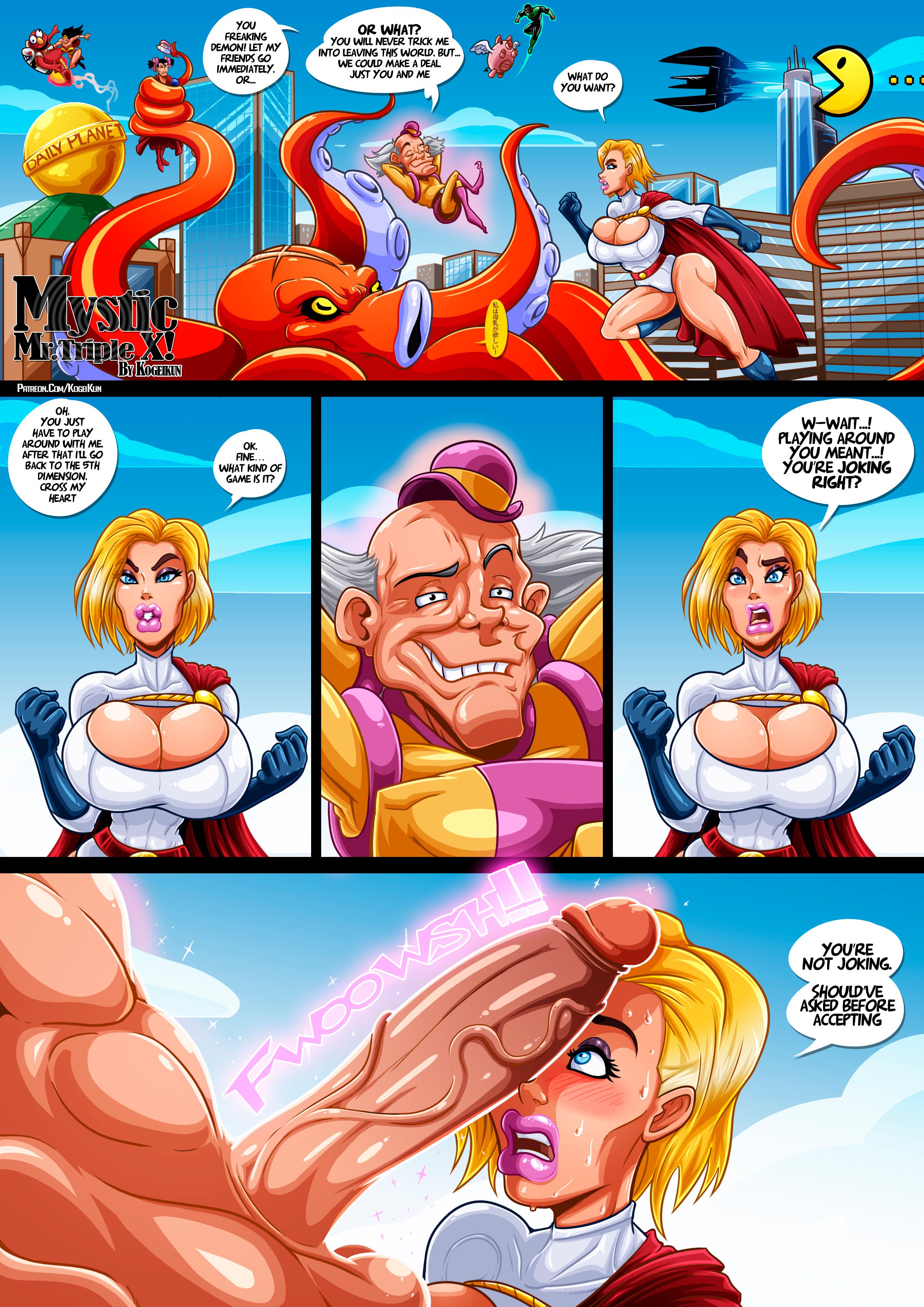 Mystic Mr.Triple X! (Justice League) [KogeiKun] 1 . Mystic Mr.Triple X!  - Chapter 1 (Justice League) [KogeiKun] – page 1
