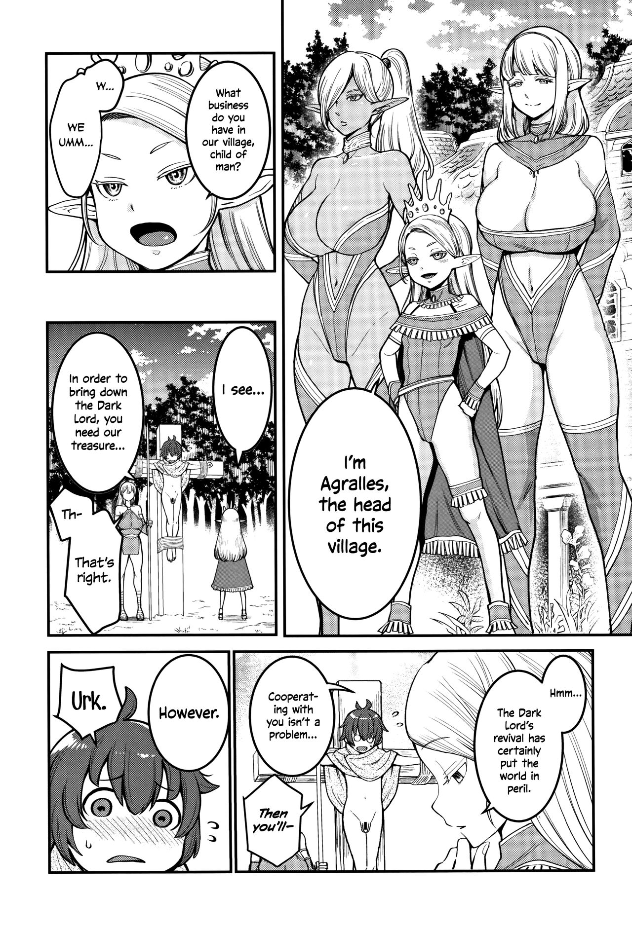 Dick Training Quest [Agata] 2 . Dick Training Quest  - Chapter 2 - Little Hero's Huge Orgy At the Elf Village [Agata] – page 7