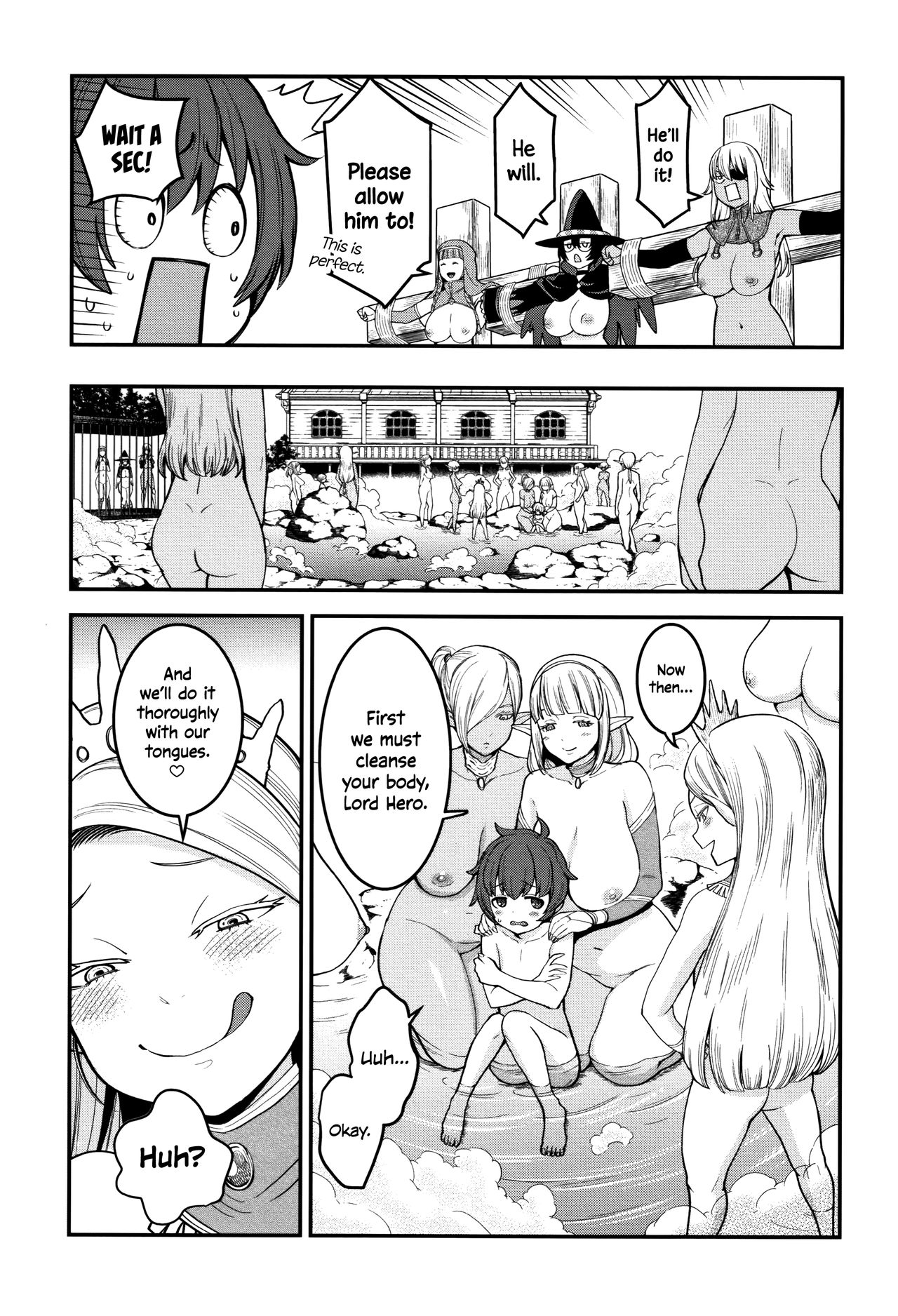 Dick Training Quest [Agata] 2 . Dick Training Quest  - Chapter 2 - Little Hero's Huge Orgy At the Elf Village [Agata] – page 9