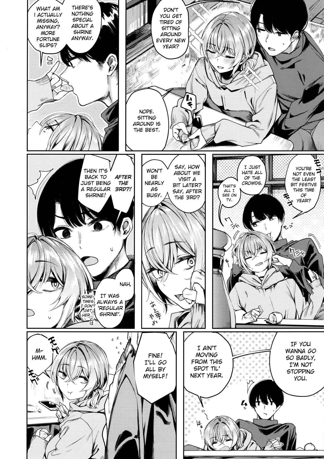 Furyouppoi Kanojo to Asedaku de Daradara Shitai Natsu [Akagi Asahito] 2 . Furyou-chan to Kotatsu de Nukunuku Suru Oomisoka - Chapter 2 [Akagi Asahito] – page 4