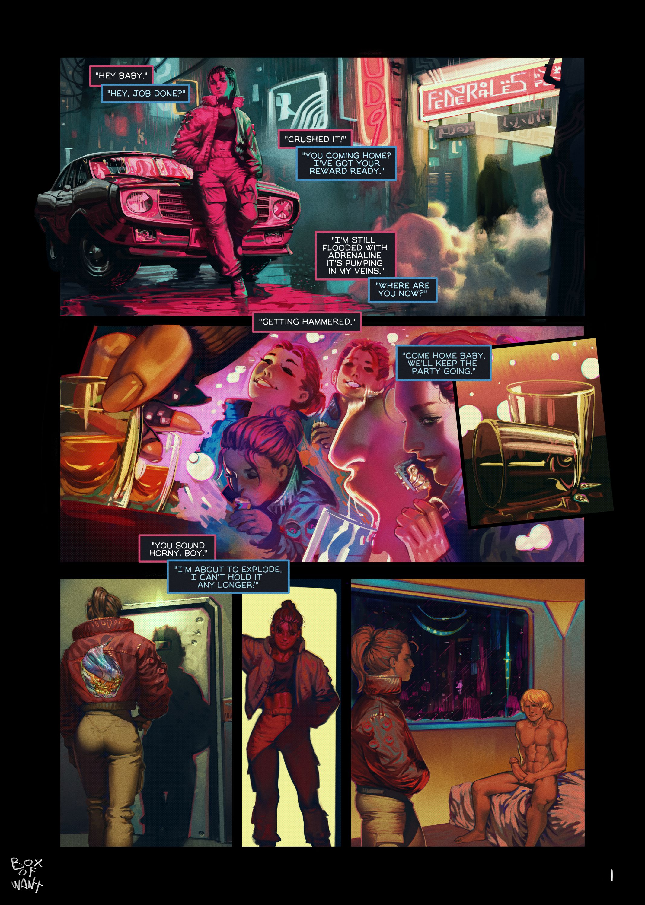 Cyberpunk Haze (Cyberpunk 2077) [BoxOfWant] 1 . Cyberpunk Haze - Chapter 1 (Cyberpunk 2077) [BoxOfWant] – page 1