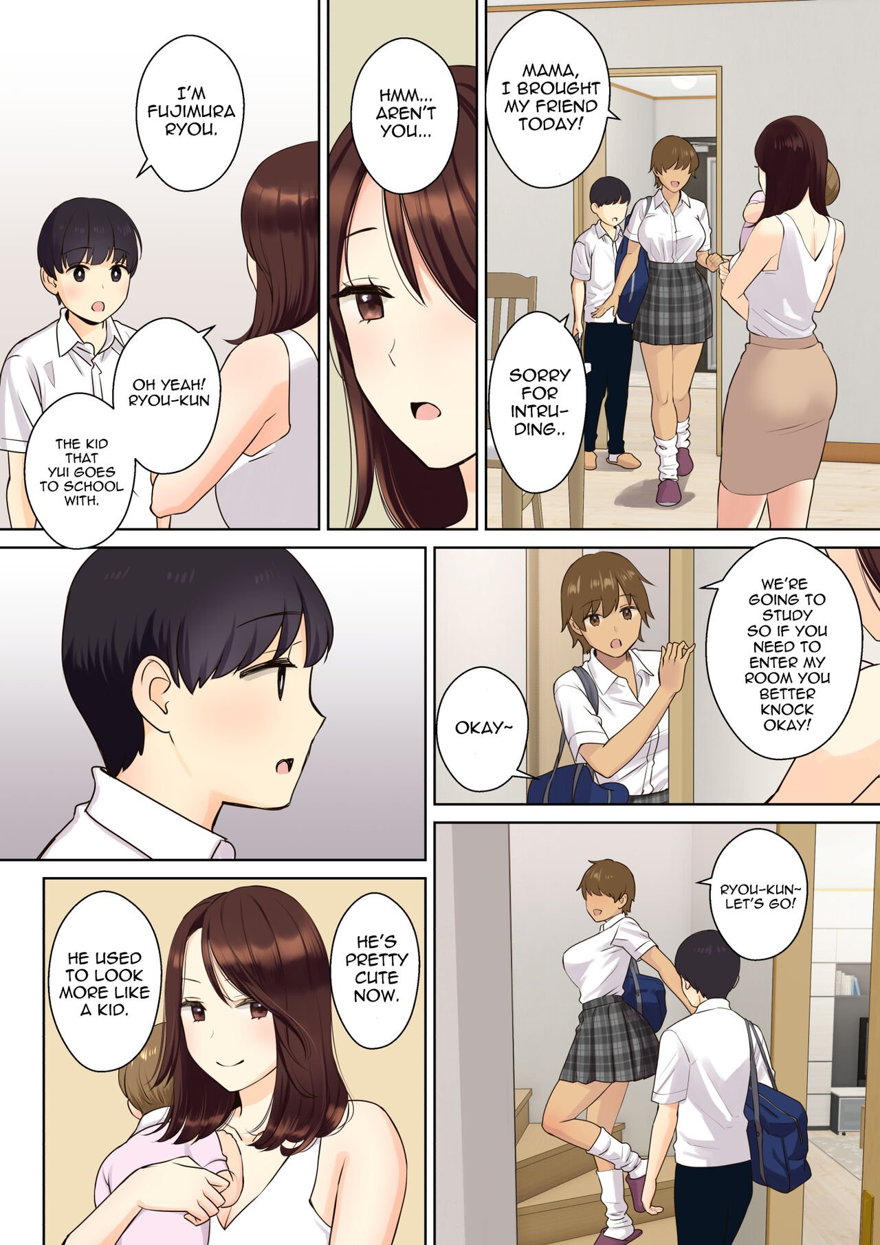 A Story about a Boy Getting His Virginity Stolen by His (Girl) Friend’s Mom [Oshima Aki] 1 . A Story about a Boy Getting His Virginity Stolen by His (Girl) Friend's Mom - Chapter 1 [Oshima Aki] – page 6