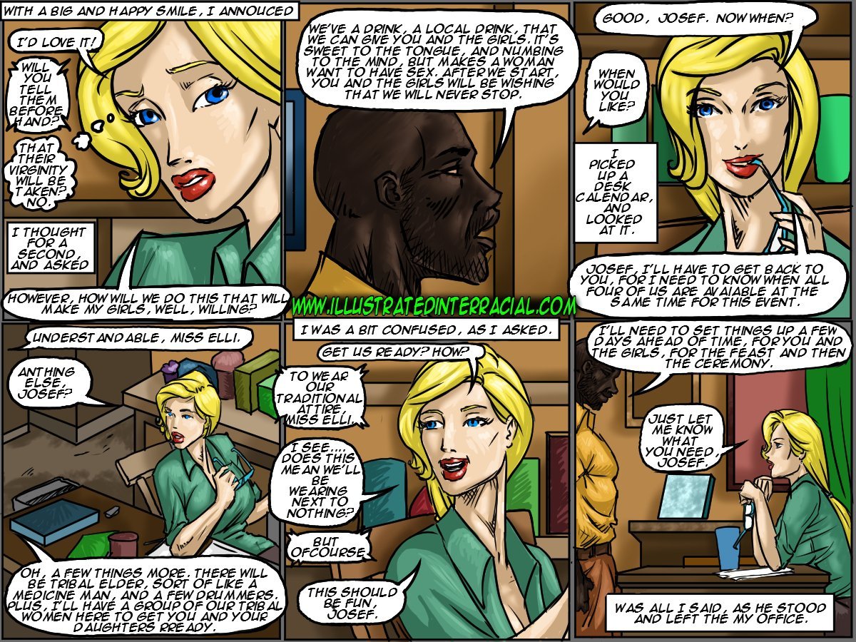 Adoption of my daughters and I into the tribe [IllustratedInterracial] 1 . Adoption of my daughters and I into the tribe - Chapter 1 [IllustratedInterracial] – page 14