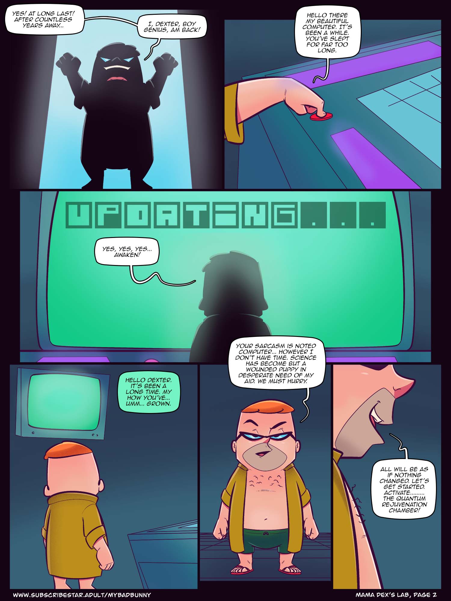 Mama Dex’s Lab (Dexter’s Laboratory) [My Bad Bunny] 1 . Mama Dex's Lab  - Chapter 1 (Dexter's Laboratory) [My Bad Bunny] – page 3