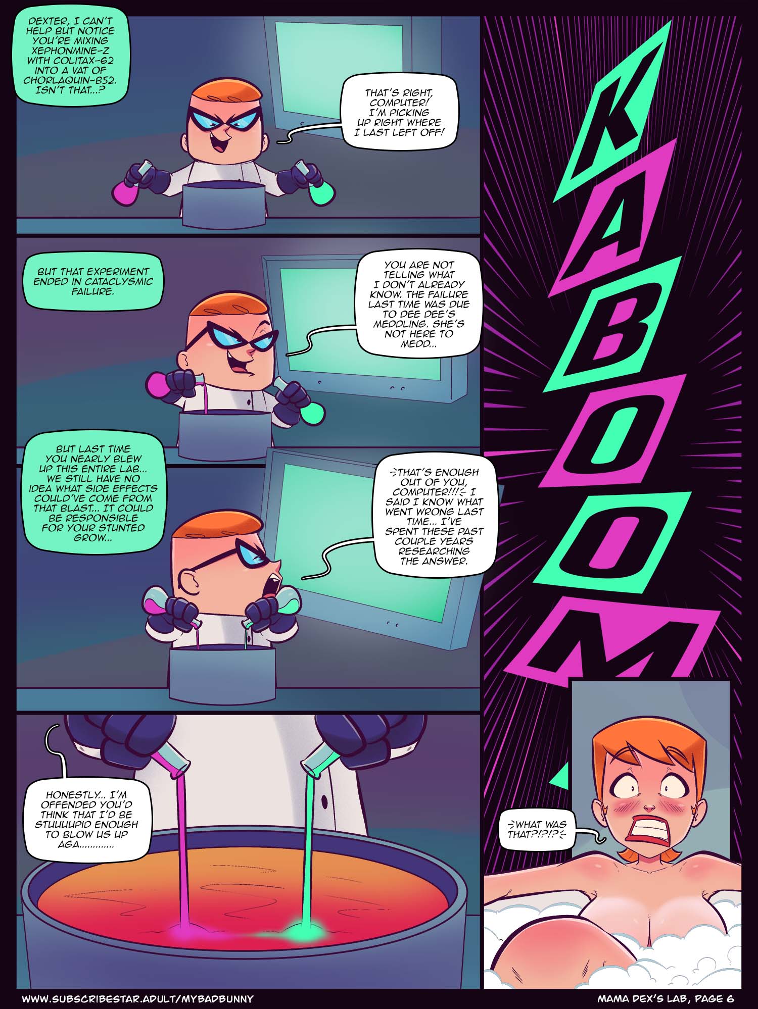 Mama Dex’s Lab (Dexter’s Laboratory) [My Bad Bunny] 1 . Mama Dex's Lab  - Chapter 1 (Dexter's Laboratory) [My Bad Bunny] – page 7