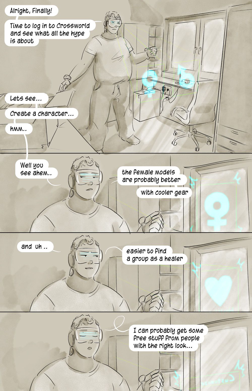 Crossworld VR [SatinMinions] 1 . Crossworld VR - Chapter 1 [SatinMinions] – page 3