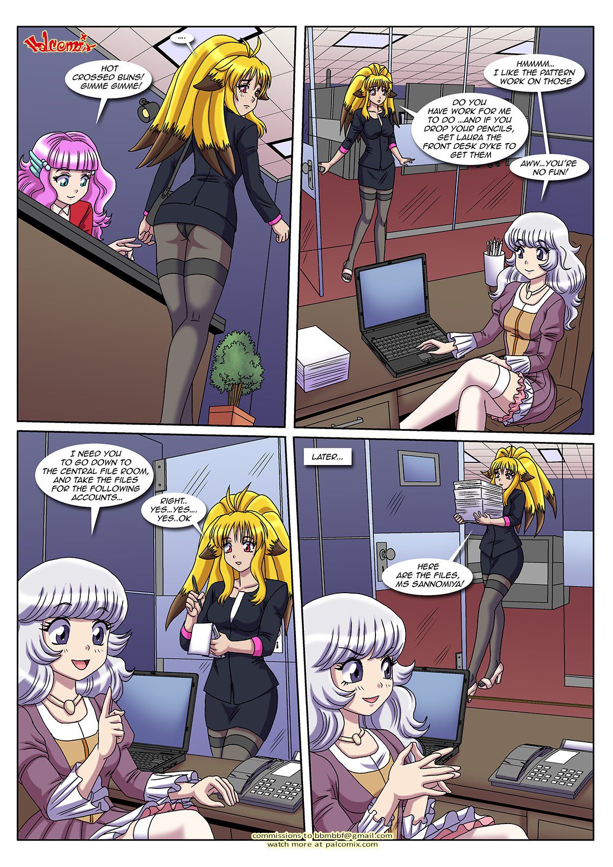 Office Pet (Project X Zone) [Palcomix] 1 . Office Pet - Chapter 1 (Project X Zone) [Palcomix] – page 11