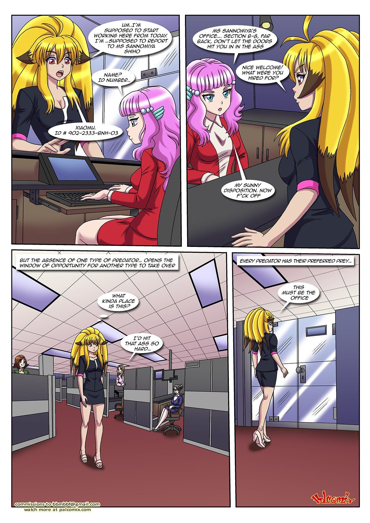 Office Pet (Project X Zone) [Palcomix] 1 . Office Pet - Chapter 1 (Project X Zone) [Palcomix] – page 5