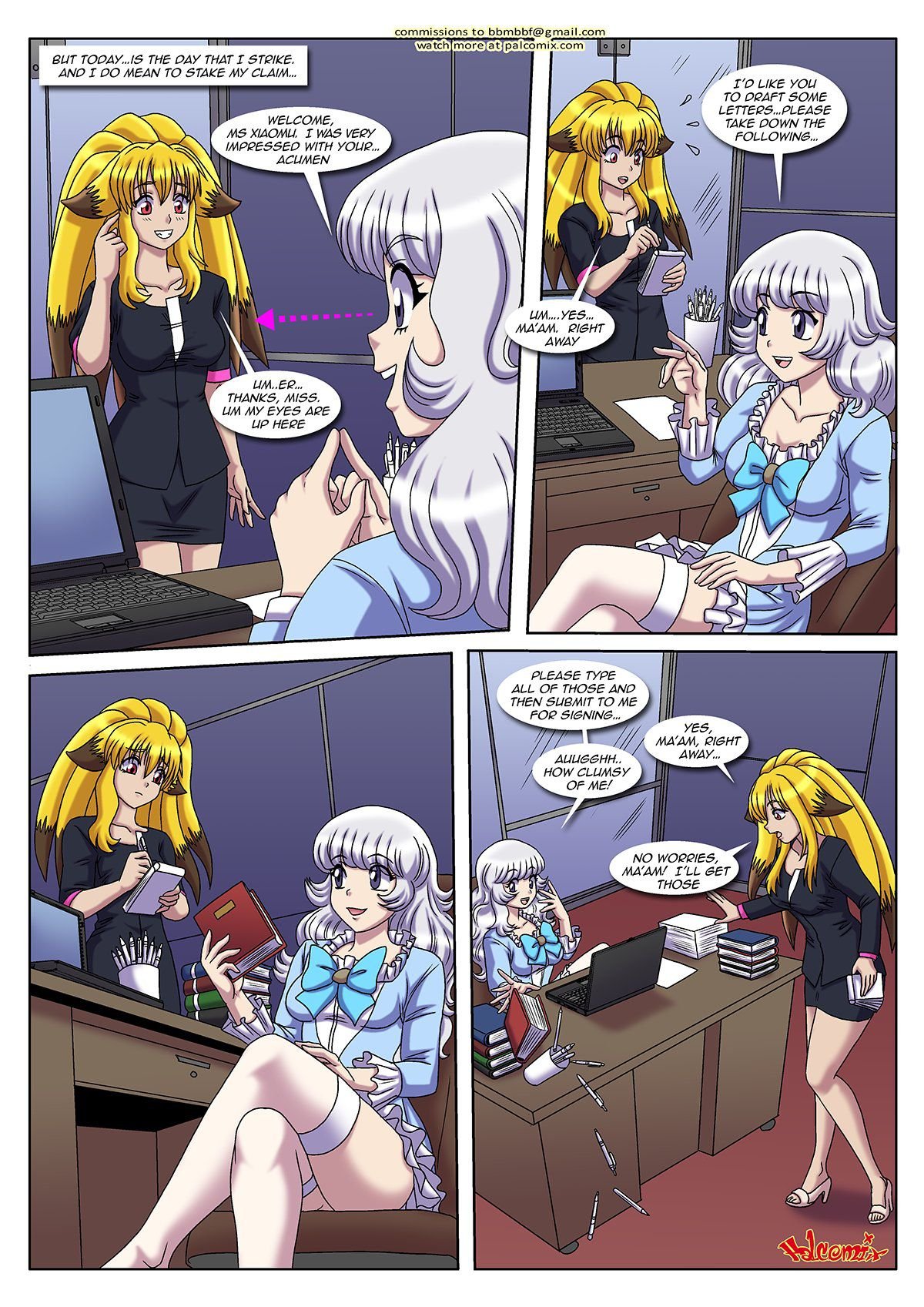 Office Pet (Project X Zone) [Palcomix] 1 . Office Pet - Chapter 1 (Project X Zone) [Palcomix] – page 7