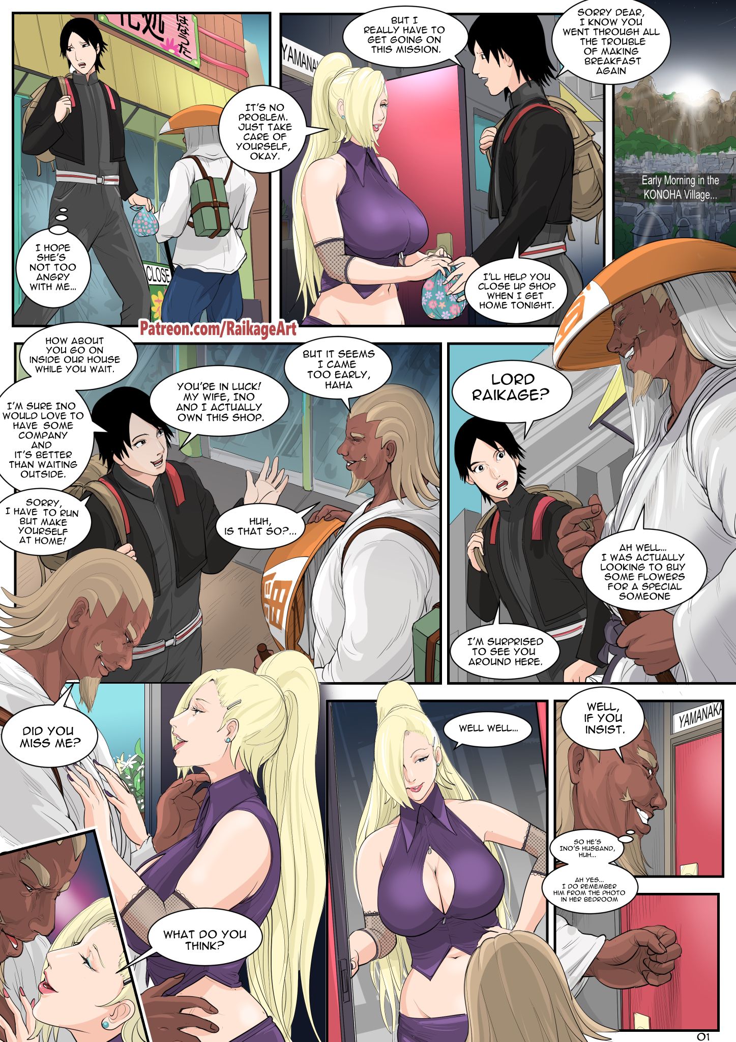 Secrets Of The Flower Shop (Naruto) [RaikageArt | Sichan] 1 . Secrets Of The Flower Shop - Chapter 1 (Naruto) [RaikageArt | Sichan] – page 3