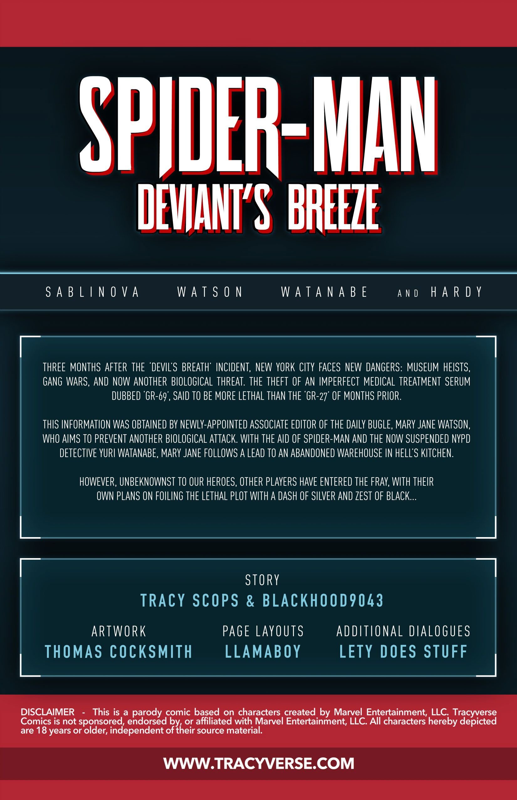 Deviant’s Breeze (Spider-Man) [Tracy Scops] 1 . Deviant's Breeze - Chapter 1 (Spider-Man) [Tracy Scops] – page 2