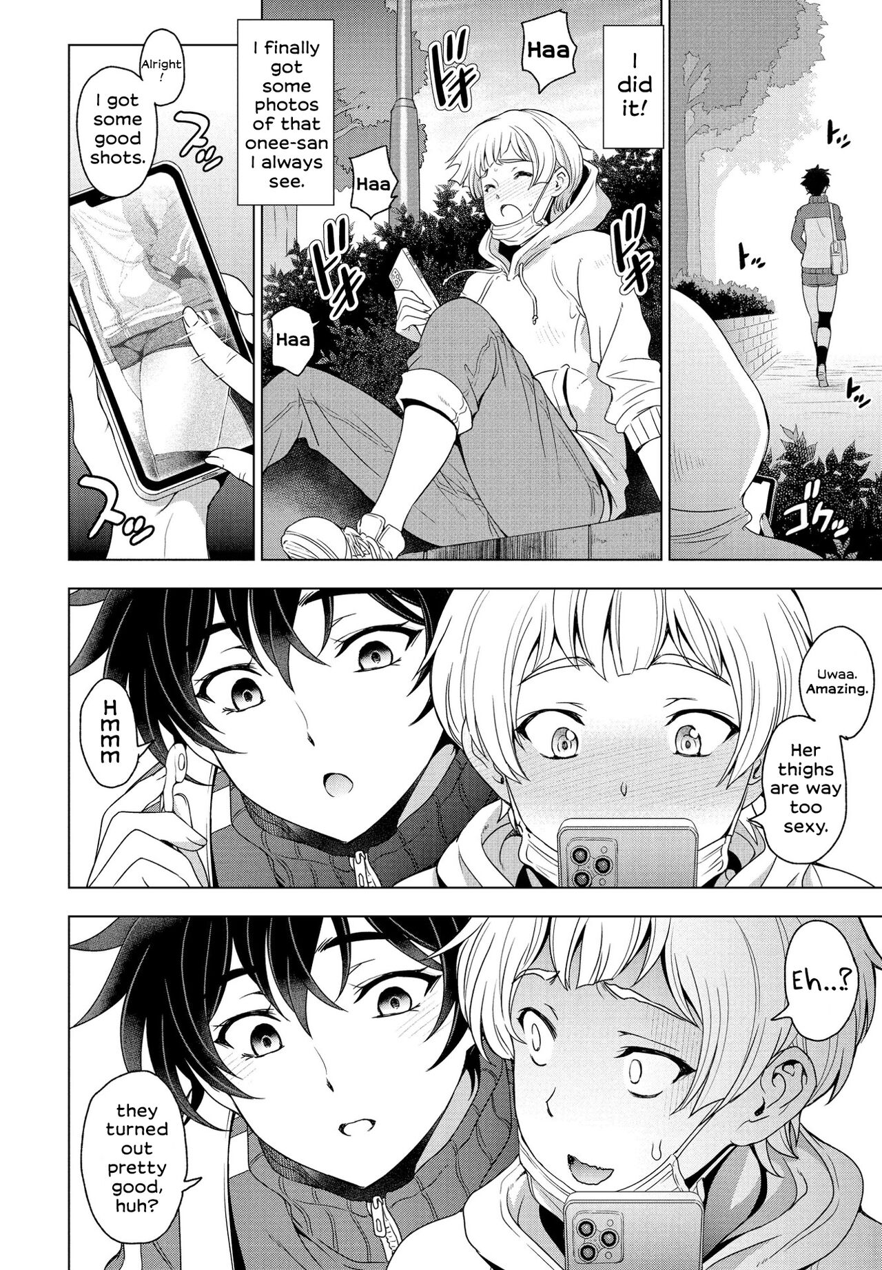 Thighs ÷ Jealousy = Love Love [Sena Youtarou] 1 . Thighs × Stealth Photography = Love - Chapter 1 [Sena Youtarou] – page 2