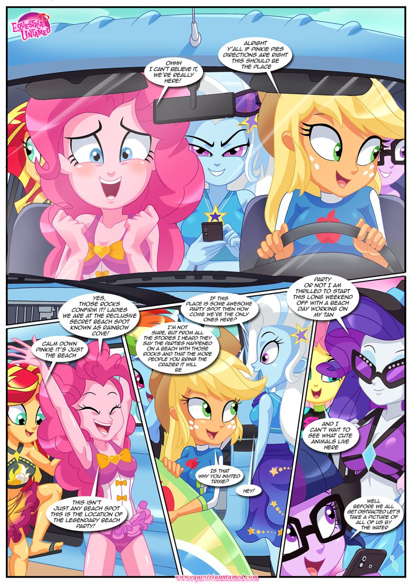 Party at Rainbow Cover (My Little Pony – Equestria Girls) [Palcomix] 1 . Party at Rainbow Cover - Chapter 1 (My Little Pony - Equestria Girls) [Palcomix] – page 2