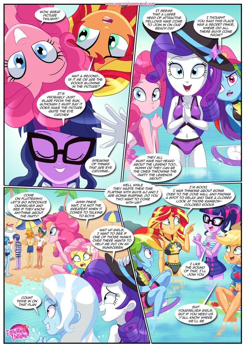 Party at Rainbow Cover (My Little Pony – Equestria Girls) [Palcomix] 1 . Party at Rainbow Cover - Chapter 1 (My Little Pony - Equestria Girls) [Palcomix] – page 4