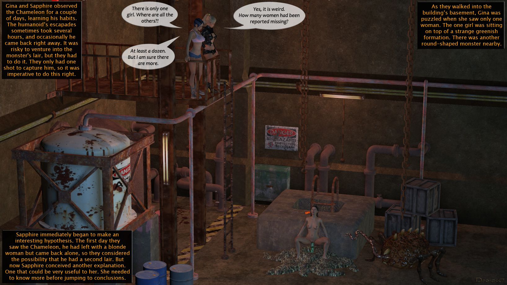 Sapphire’s Quest [3DMonsterStories , Droid447] 3 . Sapphire's Quest - Chameleon - Chapter 3 [3DMonsterStories , Droid447] – page 92