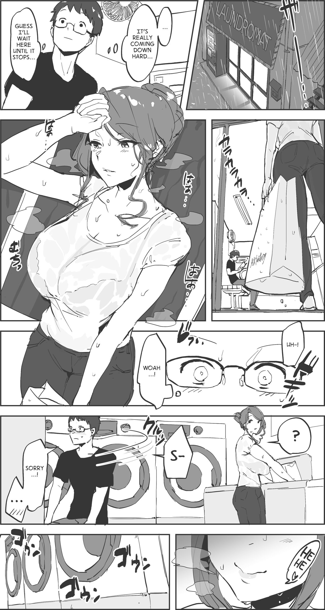 Rain at the Laundromat [Poriuretan] 1 . Rain at the Laundromat  - Chapter 1 [Poriuretan] – page 1