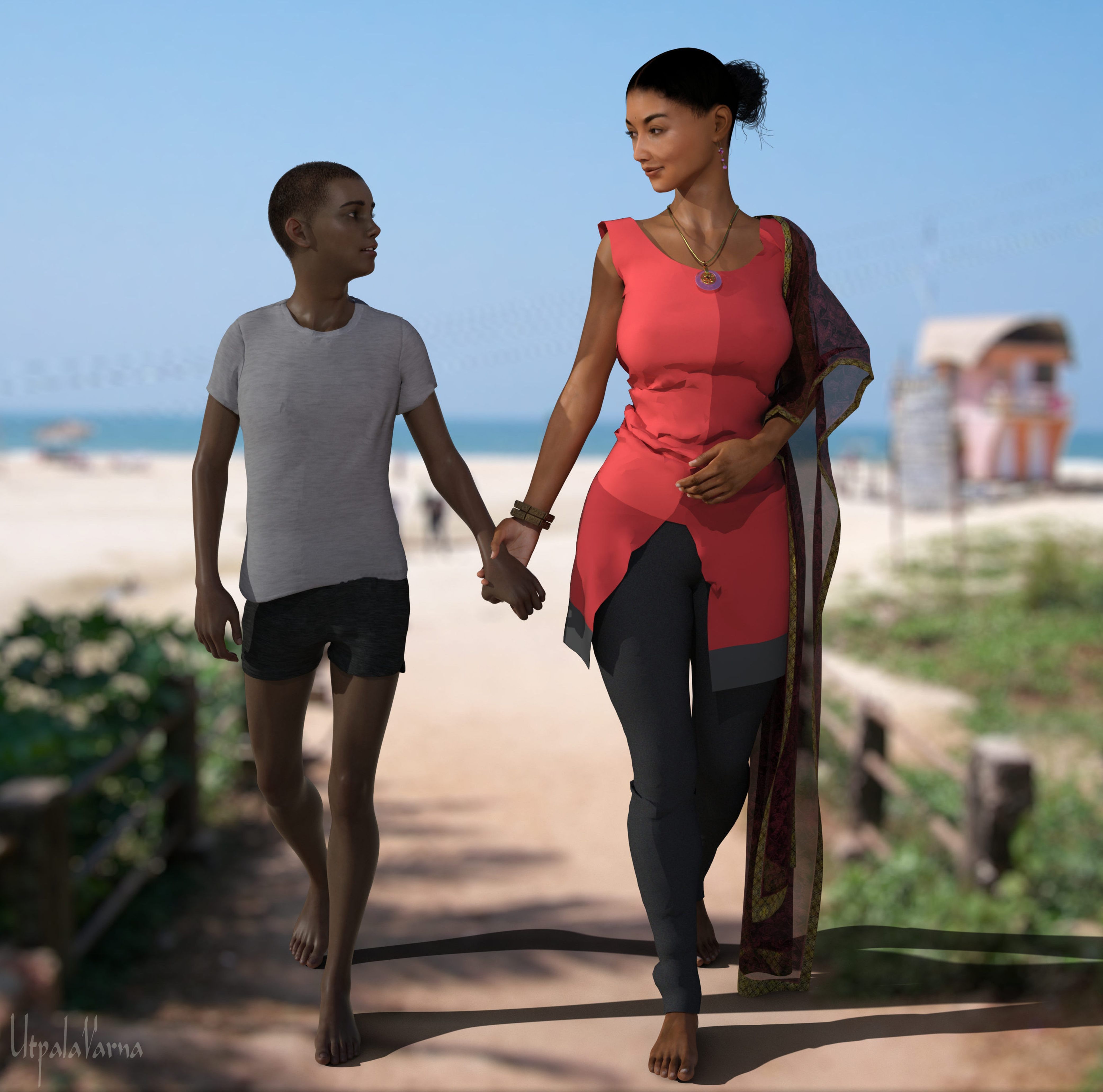 Artworks And Comics [Utpala Varna] Beach Vacation - [Utpala Varna] – page 1