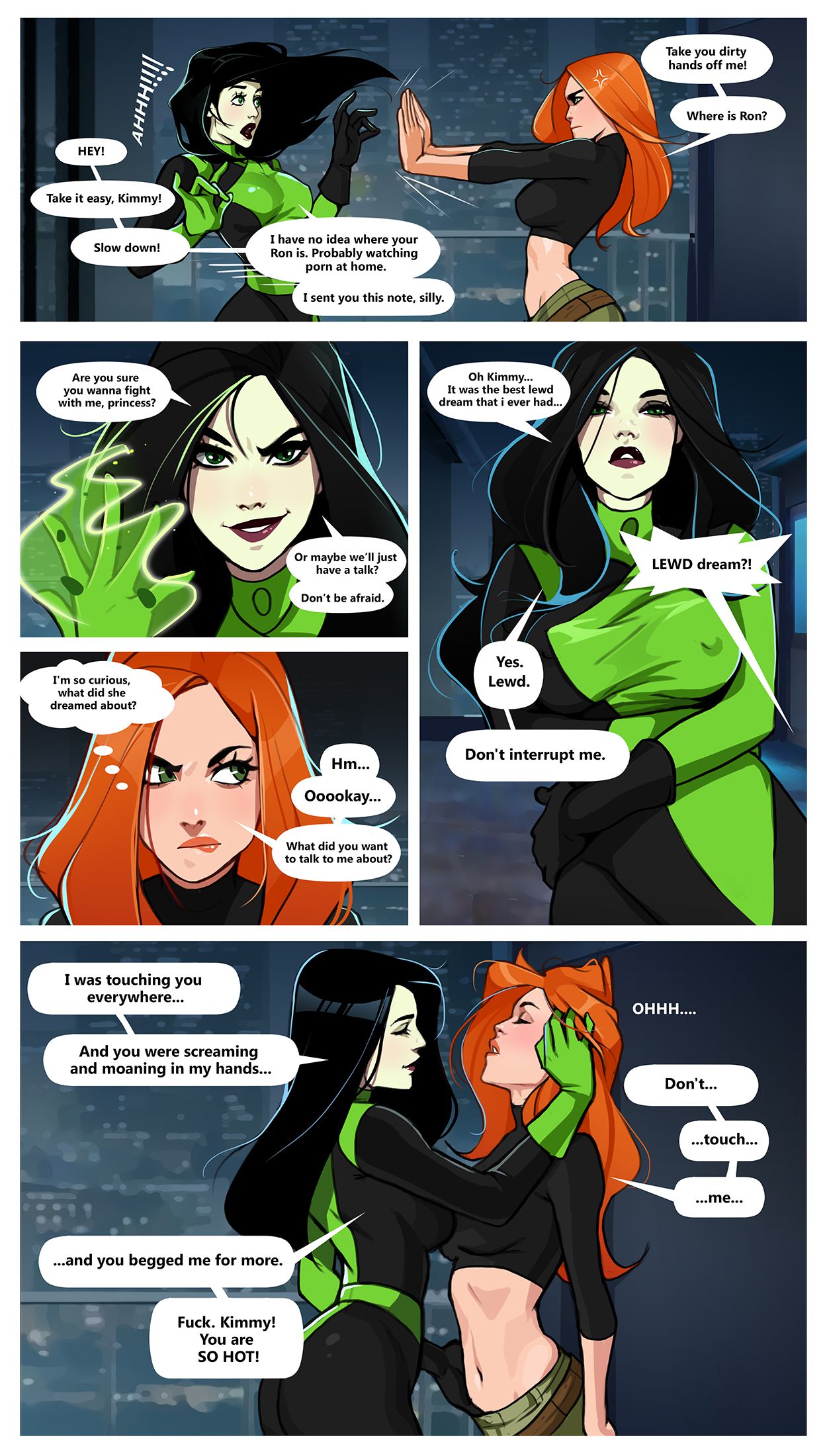 Kim and Shego: Date on the roof (Kim Possible) [Olena Minko] 1 . Kim and Shego: Date on the roof - Chapter 1 (Kim Possible) [Olena Minko] – page 3