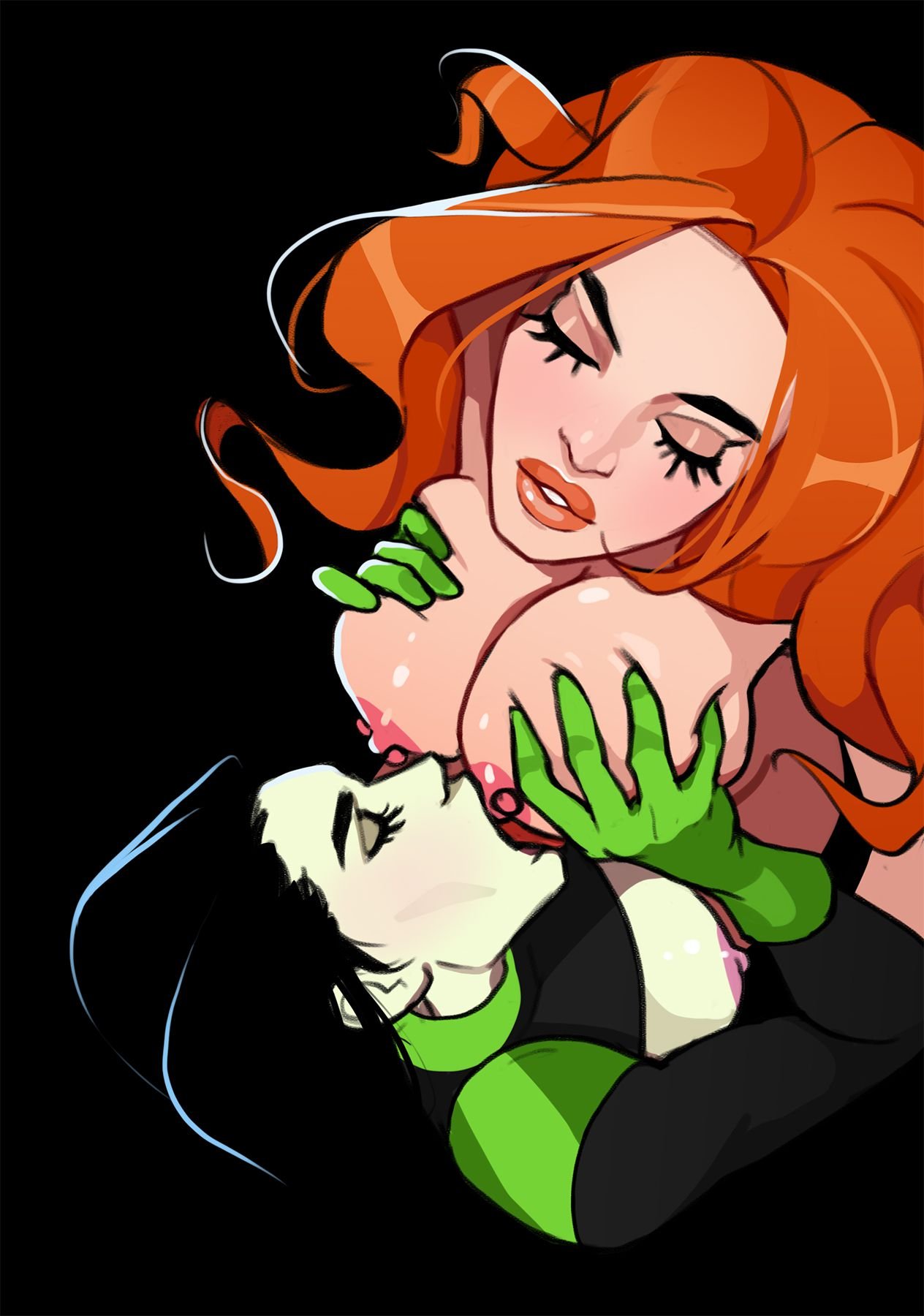 Kim and Shego: Date on the roof (Kim Possible) [Olena Minko] 1 . Kim and Shego: Date on the roof - Chapter 1 (Kim Possible) [Olena Minko] – page 9