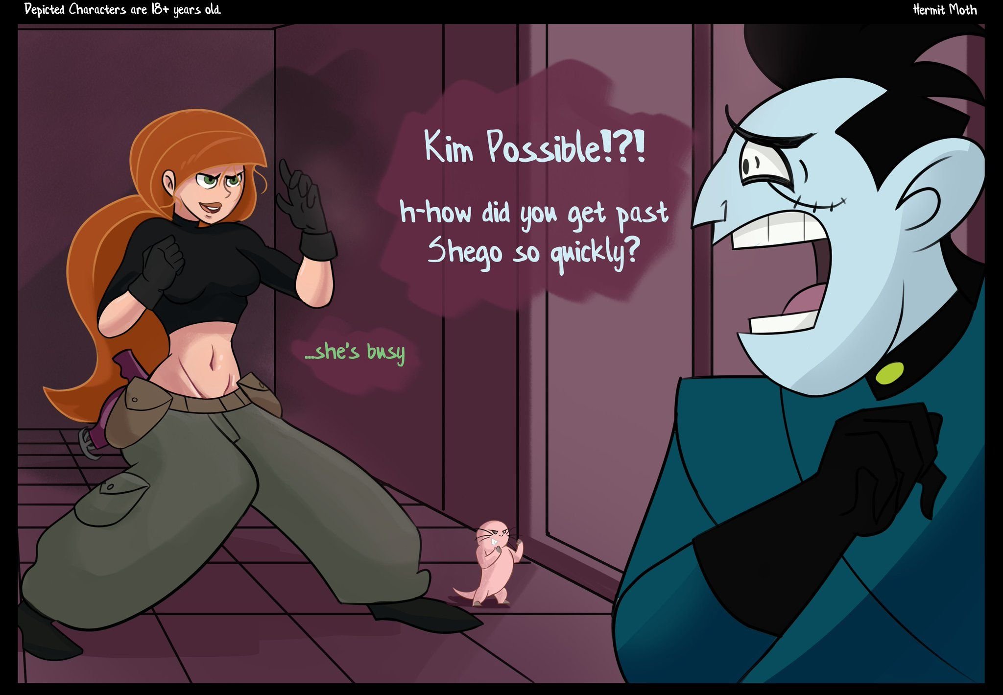 Shego’s Distraction (Kim Possible) [Hermit Moth] 1 . Shego's Distraction  - Chapter 1 (Kim Possible) [Hermit Moth] – page 1