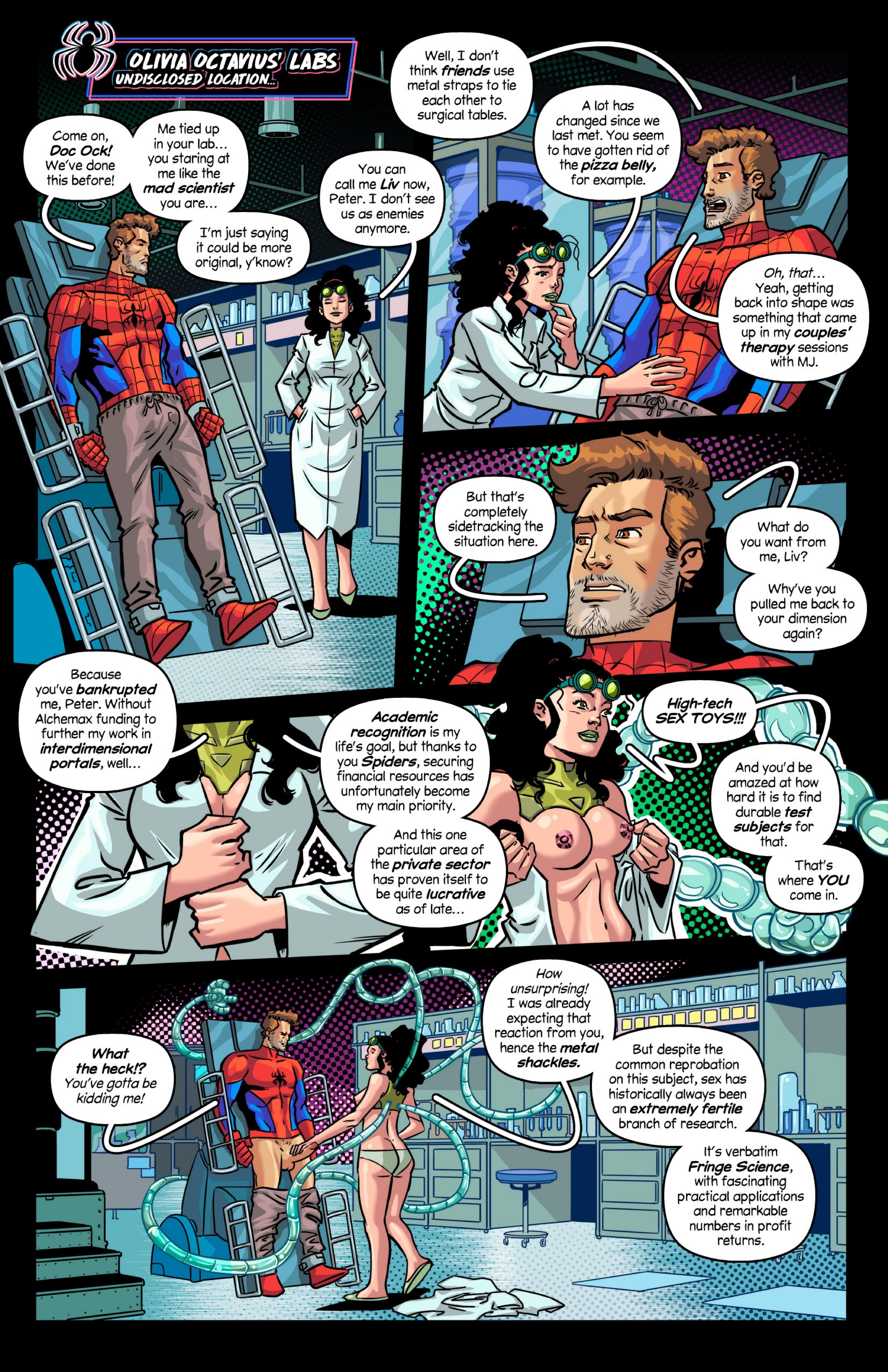 Spider-Sex (Spider-Man) [Tracy Scops] 3 . Spider-Sex - The Octopussy Experiment - Chapter 3 (Spider-Man) [Tracy Scops] – page 3