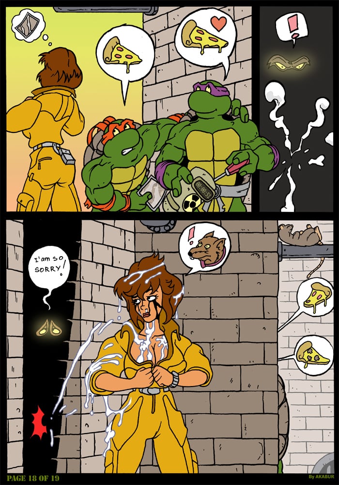 The Slut From Channel Six (Teenage Mutant Ninja Turtles) [Akabur] 2 . The Slut From Channel Six - Chapter 2 (Teenage Mutant Ninja Turtles) [Akabur] – page 19
