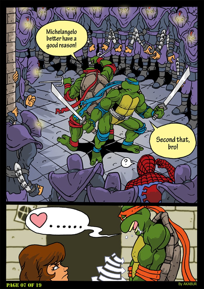 The Slut From Channel Six (Teenage Mutant Ninja Turtles) [Akabur] 2 . The Slut From Channel Six - Chapter 2 (Teenage Mutant Ninja Turtles) [Akabur] – page 9