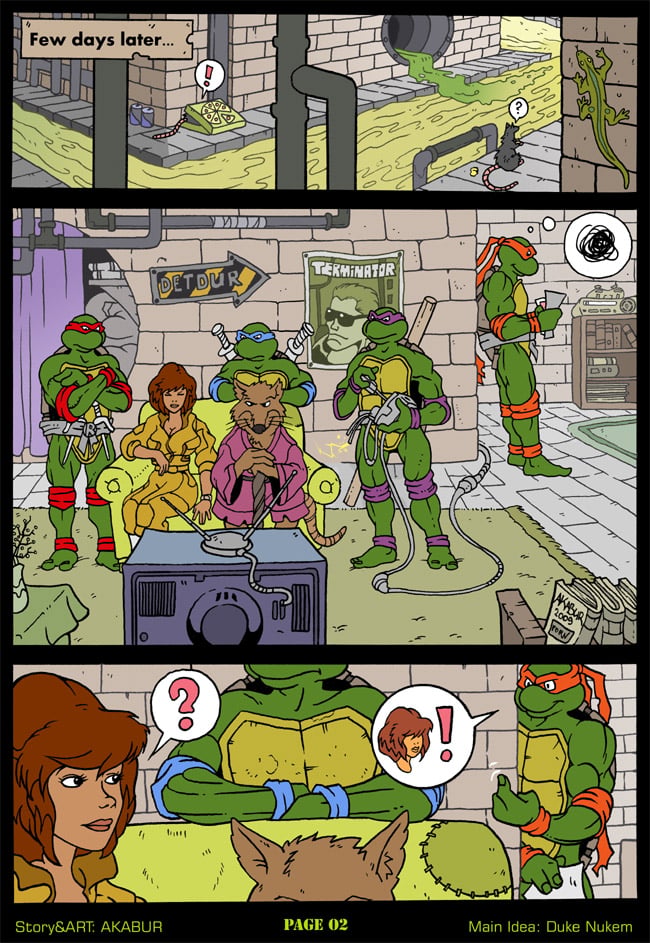 The Slut From Channel Six (Teenage Mutant Ninja Turtles) [Akabur] 1 . The Slut From Channel Six  - Chapter 1 (Teenage Mutant Ninja Turtles) [Akabur] – page 3