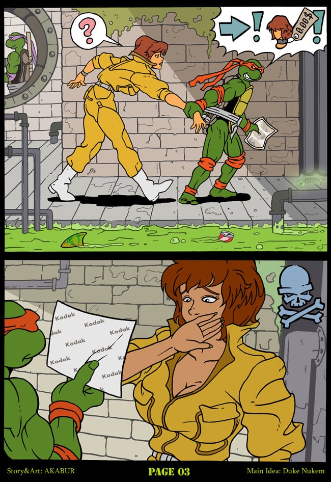 The Slut From Channel Six (Teenage Mutant Ninja Turtles) [Akabur] 1 . The Slut From Channel Six  - Chapter 1 (Teenage Mutant Ninja Turtles) [Akabur] – page 4
