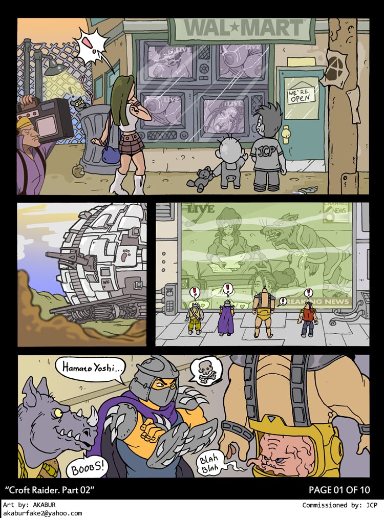 Croft Raider (Teenage Mutant Ninja Turtles, Tomb Raider) [Akabur] 2 . Croft Raider  - Chapter 2 (Teenage Mutant Ninja Turtles, Tomb Raider) [Akabur] – page 1