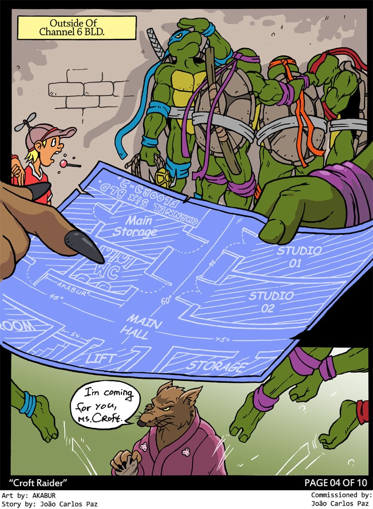 Croft Raider (Teenage Mutant Ninja Turtles, Tomb Raider) [Akabur] 1 . Croft Raider  - Chapter 1 (Teenage Mutant Ninja Turtles, Tomb Raider) [Akabur] – page 4