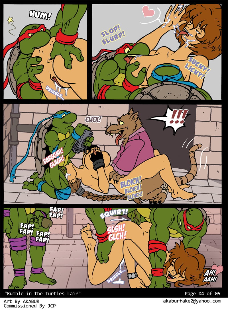 Rumble in the Turtles Lair (Teenage Mutant Ninja Turtles, Tomb Raider) [Akabur] 1 . Rumble in the Turtles Lair  - Chapter 1 (Teenage Mutant Ninja Turtles, Tomb Raider) [Akabur] – page 4