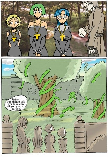 Tentacles Screwing Nuns [Akabur] 1 . Tentacles Screwing Nuns - Chapter 1 [Akabur] – page 1