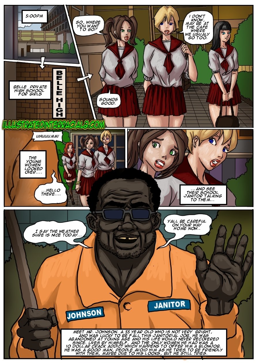Janitor’s Luck [IllustratedInterracial] 1 . Janitor's Luck - Chapter 1 [IllustratedInterracial] – page 2
