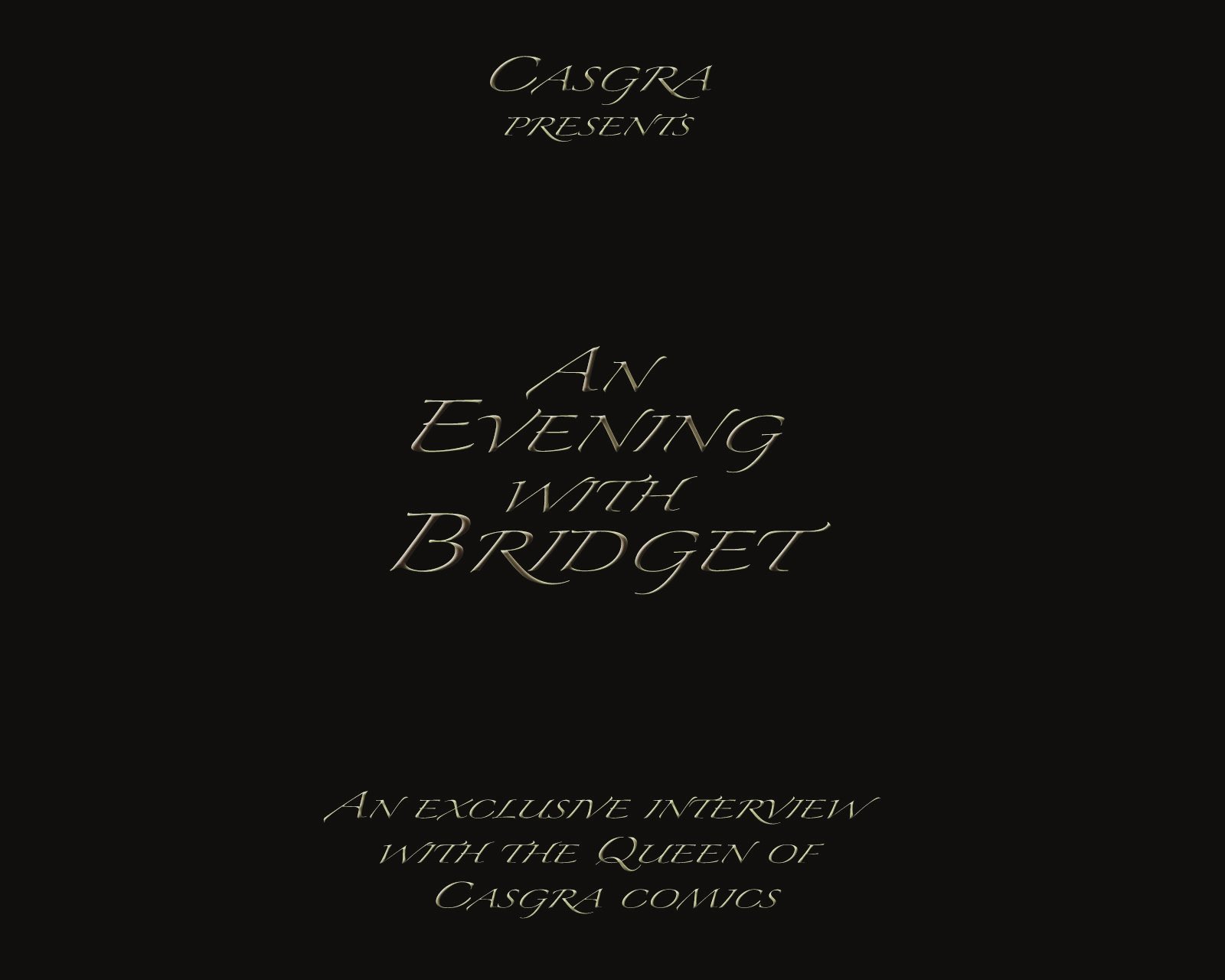 A Stranger in my Pond [Casgra] 0 .  Interview With Bridget - Bonus [Casgra] – page 1