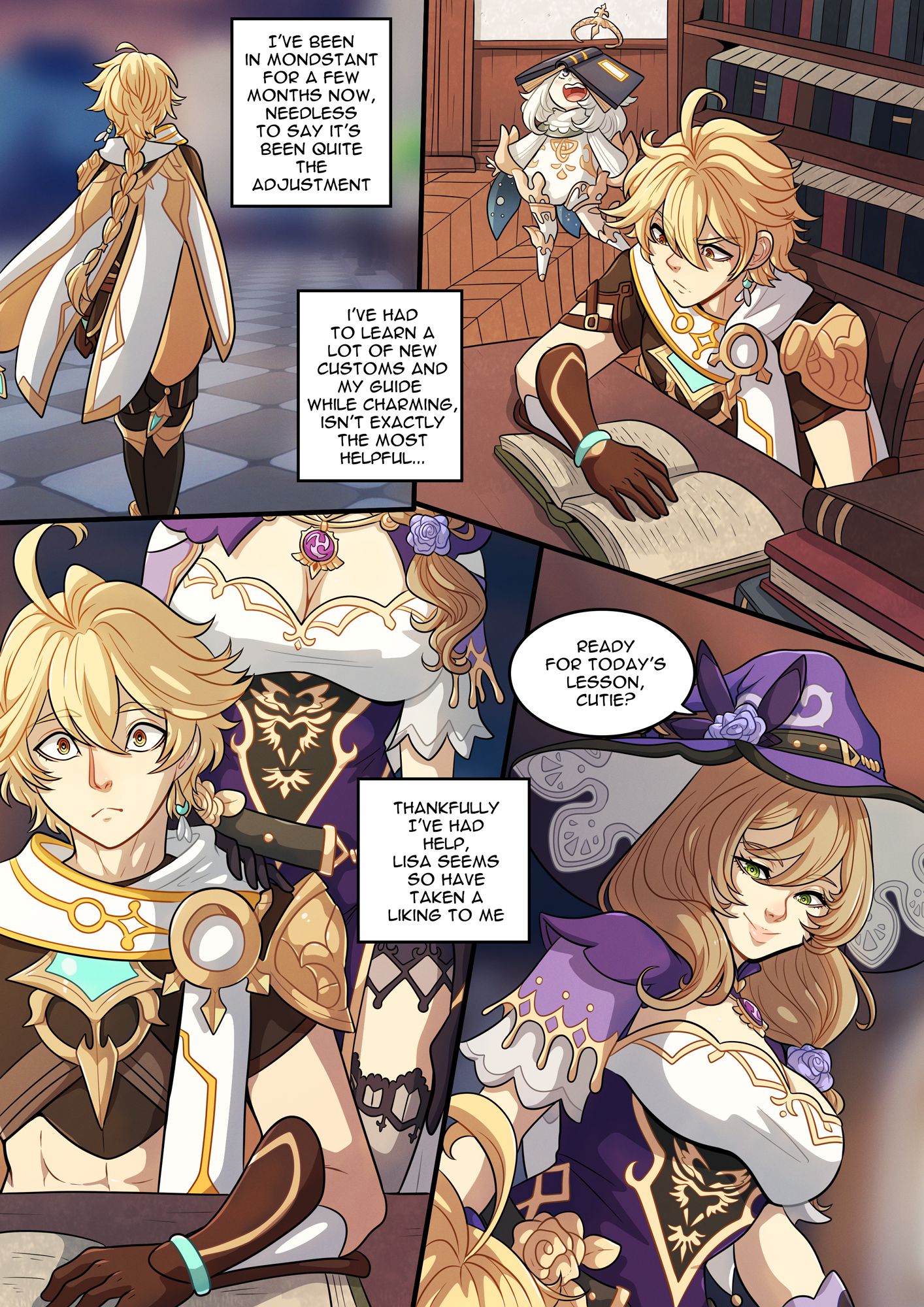 The Traveler’s Guide to Teyvat’s Heart – Lisa (Genshin Impact) [Kinkymation] 1 . The Traveler's Guide to Teyvat's Heart - Chapter 1 (Genshin Impact) [Kinkymation] – page 3